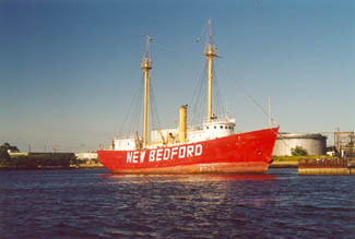 LV 114 capsized in New Bedford Photograph courtesy William Collette