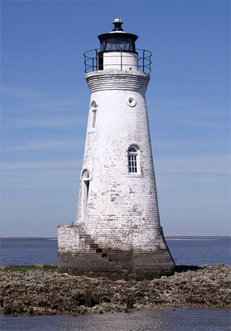 Cockspur Island Lighthouse, Georgia at Lighthousefriends.com