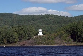 deep river islet lighthouse, ontario canada at
